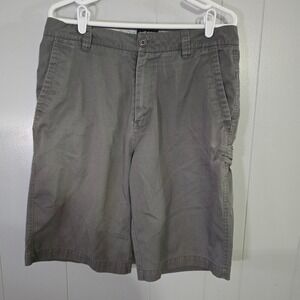 Fox Racing Chino Shorts Mens 32 Grey Original Tailoring Flat Front Utility